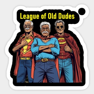 League Of Old Dudes Sticker